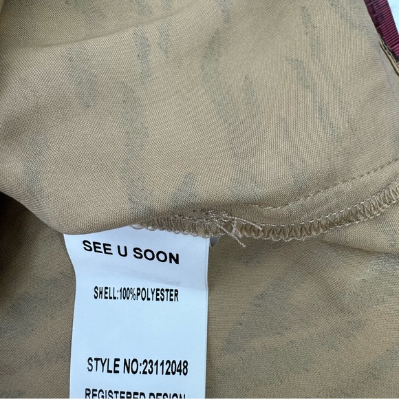 See u soon tank top cami camisole zebra beige print lime green lace racer back - Picture 6 of 6